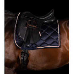 Manta de montar Waldhausen Valencia Azul oscuro / oro rosado