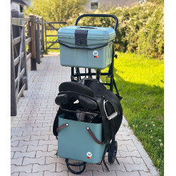 Carro de cuadra metálico Waldhausen Negro Carro de cuadra metálico Waldhausen Negro