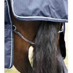 Correa de cola Waldhausen revestida de PVC Negro