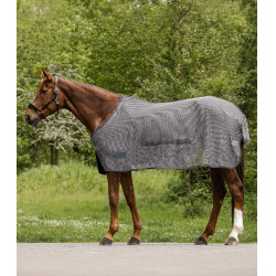 Manta antimoscas Waldhausen Comfort con babero ventral Gris