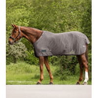 Cubre-moscas Waldhausen Comfort con cinchas cruzadas Gris