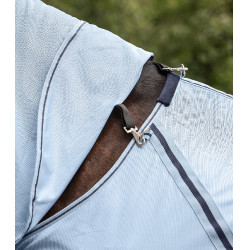 Cubierta antimoscas Waldhausen con cuello desmontable Protect Azul claro / azul nocturno