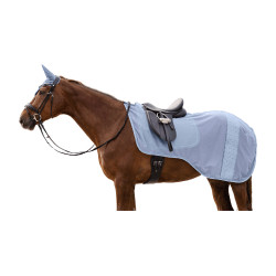 Cubierta de equitación antimoscas Waldhausen Rom Azul pastel