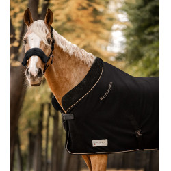 Manta polar Waldhausen Modern Rosé Negro / oro