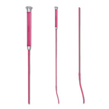 Fusta de doma Waldhausen con empuñadura de gel Rosa