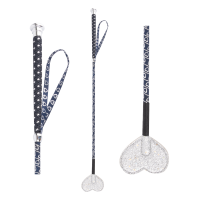 Latiguillo para niños Waldhausen con claqueta en forma de corazón Azul nocturno