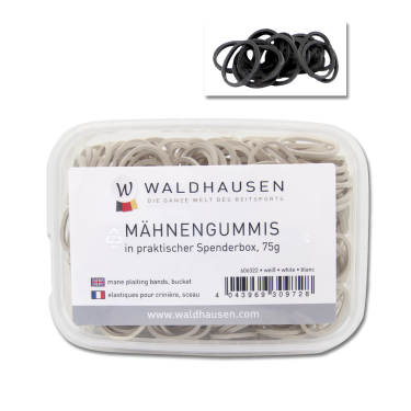 Elásticos para crin Waldhausen con caja dispensadora Elásticos para crin Waldhausen con caja dispensadora