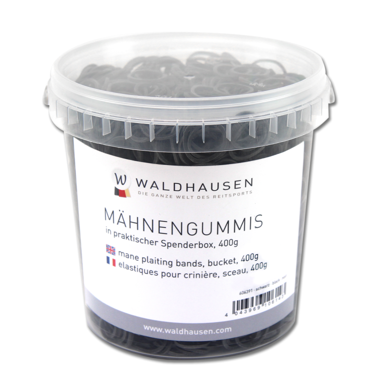 Elásticos Waldhausen para crin en un cubo de 400 g