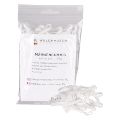Elásticos Waldhausen para crines extra anchos Blanco Elásticos Waldhausen para crines extra anchos Blanco
