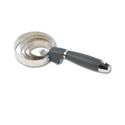 Rascador metálico redondo Waldhausen con mango de gel Negro