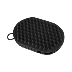 Guante de masaje y acicalado Waldhausen Negro mate