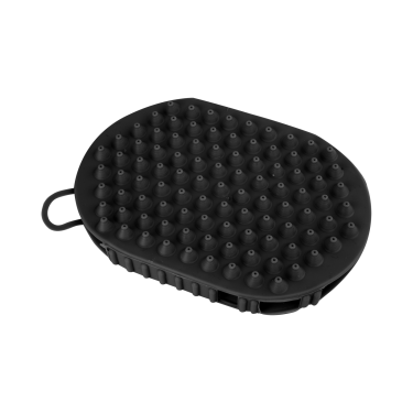 Guante de masaje y acicalado Waldhausen Negro mate