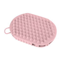 Guante de masaje y acicalado Waldhausen Linnea rosa
