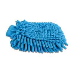 Guante de microfibra para el cepillado Waldhausen Azul celeste