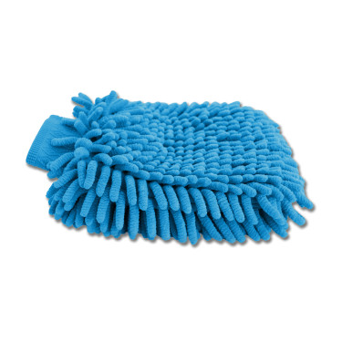 Guante de microfibra para el cepillado Waldhausen Azul celeste
