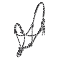 Cabezada de cuerdas con nudos Waldhausen Negro / menta