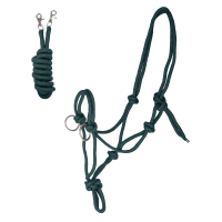 Cabezada Waldhausen con nudos y riendas Verde abeto Cabezada Waldhausen con nudos y riendas Verde abeto