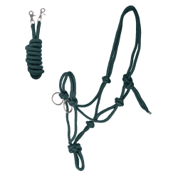 Cabezada Waldhausen con nudos y riendas Verde abeto