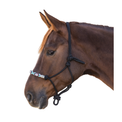 Cabezada Waldhausen con nudos Pearls Negro