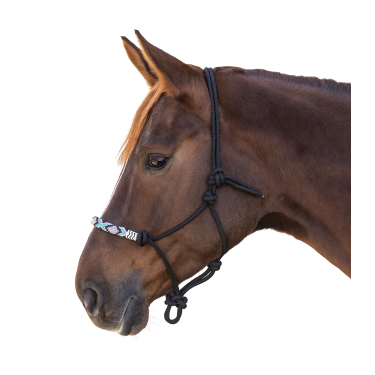 Cabezada Waldhausen con nudos Pearls Negro