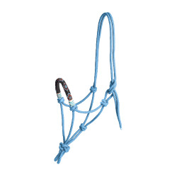 Cabezada Waldhausen con nudos Pearls Azul celeste