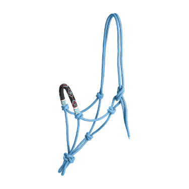 Cabezada Waldhausen con nudos Pearls Azul celeste