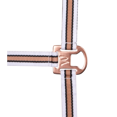 Cabezada Waldhausen Shine Blanco / oro rosado