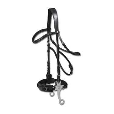 Brida hackamore Waldhausen X-Line Negro