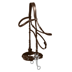 Brida hackamore Waldhausen X-Line Castaño Marrón Brida hackamore Waldhausen X-Line Castaño Marrón