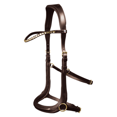 Cabezada sin bocado Sensation Waldhausen X-Line Castaño Marrón