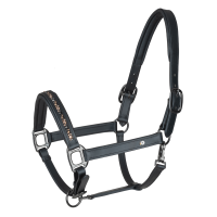 Cabezada de cuero Waldhausen Crystal X-Line Negro / Gris