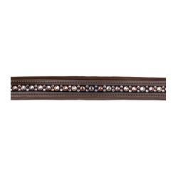 Cabezada de cuero Waldhausen Crystal X-Line Marrón / oro