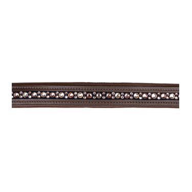 Cabezada de cuero Waldhausen Crystal X-Line Marrón / oro