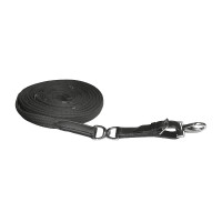 Cinchón largo giratorio Waldhausen con tope y ojo giratorio Negro