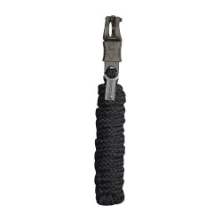 Línea de amarre Waldhausen Gloomy con mosquetón antipánico Negro