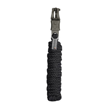 Línea de amarre Waldhausen Gloomy con mosquetón antipánico Negro