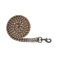 Cuerda de amarre Waldhausen Plus con mosquetón estándar herrajes oscuros Azul / beige / capuchino