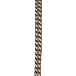 Cuerda de amarre Waldhausen Plus con mosquetón estándar herrajes oscuros Azul / beige / capuchino