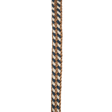 Cuerda de amarre Waldhausen Plus con mosquetón estándar herrajes oscuros Azul / beige / capuchino