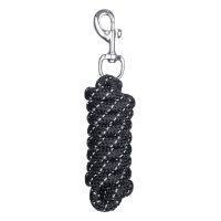 Línea de sujeción Waldhausen Reflex con mosquetón Negro