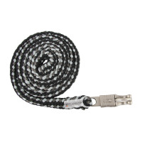Cuerda de atar Waldhausen Plus con mosquetón antiespanto Negro / Gris