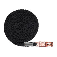 Longe Waldhausen Shine con mosquetón antipánico Negro / oro rosado