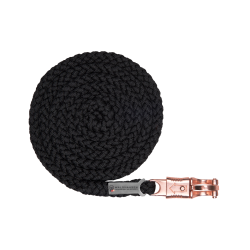 Longe Waldhausen Shine con mosquetón antipánico Negro / oro rosado