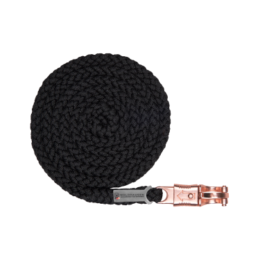 Longe Waldhausen Shine con mosquetón antipánico Negro / oro rosado