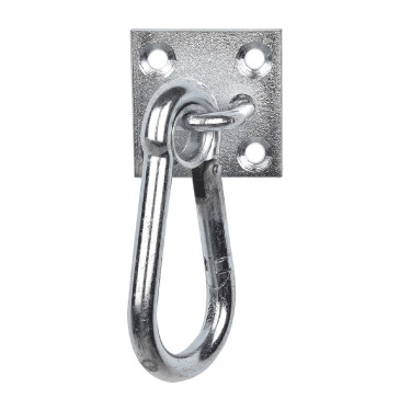 Mosquetón Waldhausen sobre placa Gris