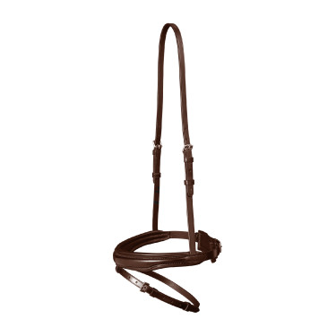 Muserola combinada Waldhausen S-Line Castaño Marr&amp;amp;amp;oacute;n