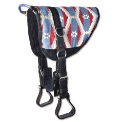 Pad de montar a pelo Waldhausen Bar-Back-Pad Azul / rojo