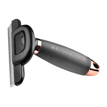 Peine para la muda Waldhausen mango de gel L Negro / oro rosado