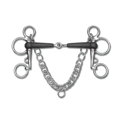 Pelham de goma Waldhausen con una sola articulación