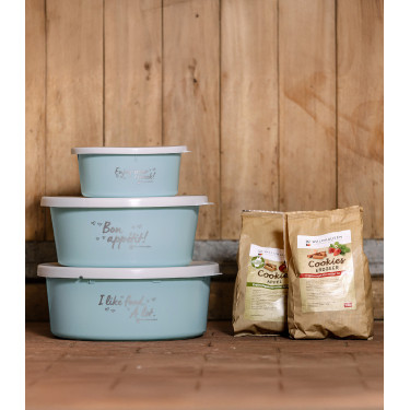 Tartera pequeña Waldhausen con tapa Turquesa Azul